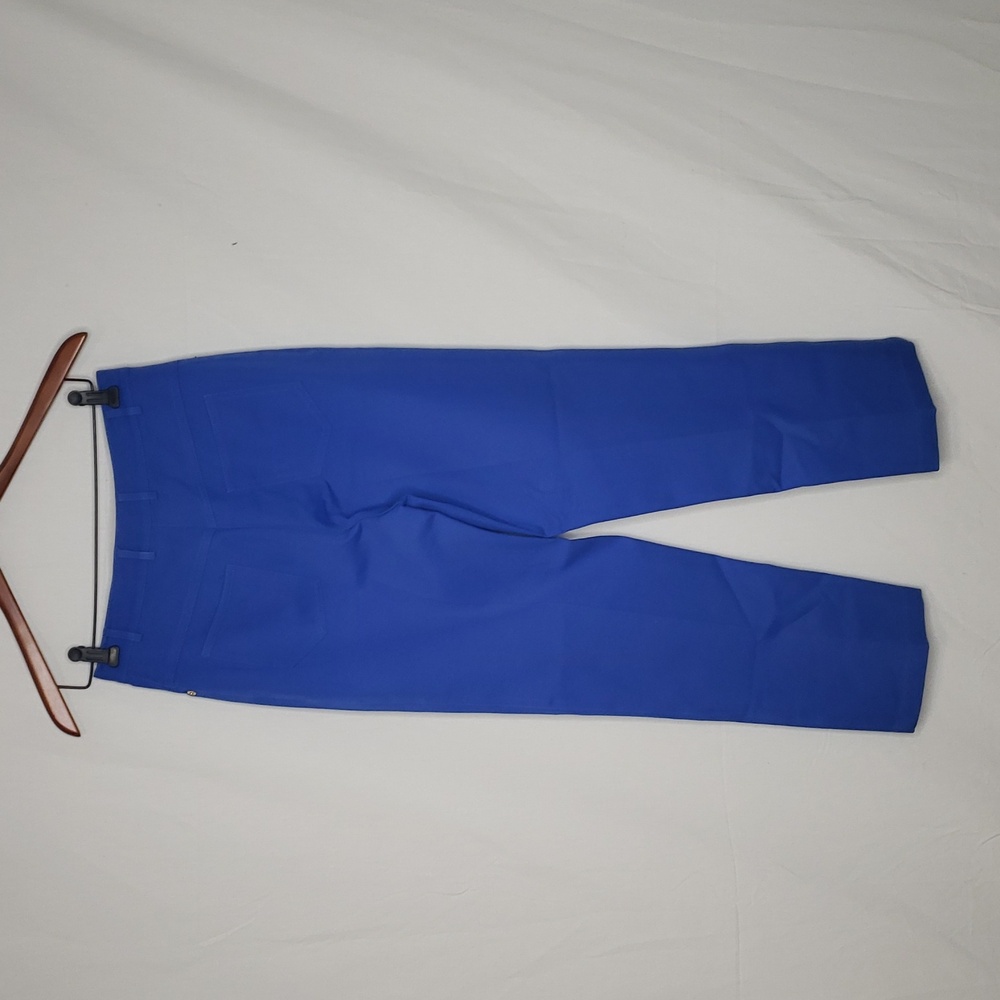 Vintage St. John Sport Womens Straigt Leg Pants Size 2 Blue Old Money 80s Career - Picture 6 of 15